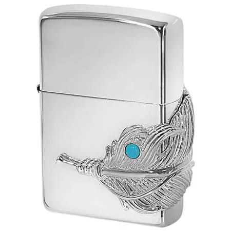 ジッポー(ZIPPO) スターリングシルバー ビックフェザーメタル