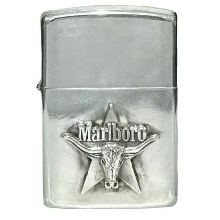 ジッポー(ZIPPO) スターリングシルバー Marlboroマルボロ ロングホーンスター