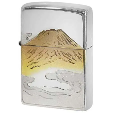 ジッポー(ZIPPO) スターリングシルバー 赤富士