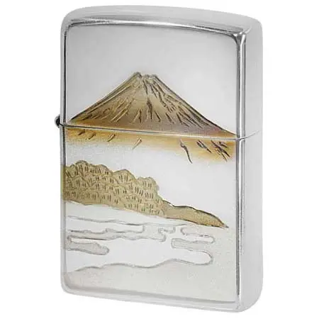 ジッポー(ZIPPO) スターリングシルバー 松富士