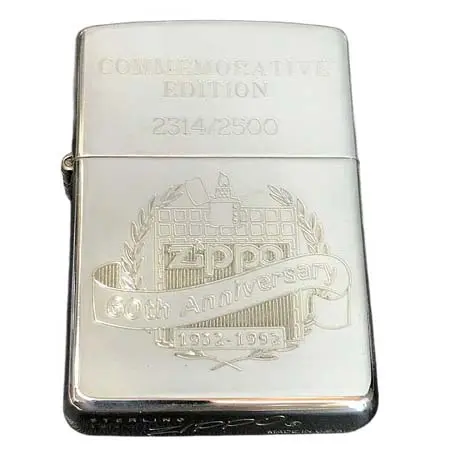 ジッポー(ZIPPO) スターリングシルバー 60周年記念 1932-1992 G.G.B. 5000個限定
