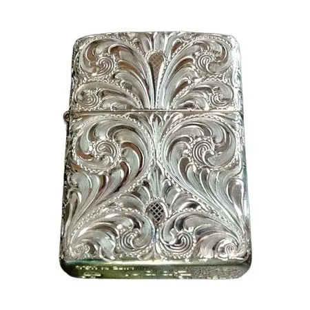ジッポー(ZIPPO) スターリングシルバー シルバーキング 26SLV-1SP Armor 5面手彫り彫刻