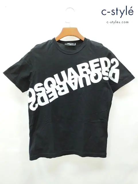 DSQUARED2 ディースクエアード ビッグロゴTシャツ S ブラック レディース