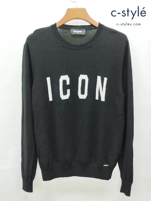 DSQUARED2 ディースクエアード CON クルーネックニット M ブラック レディース