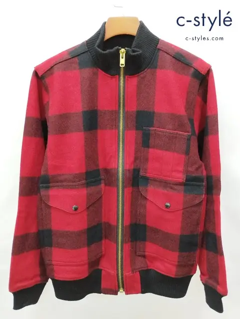 FILSON GARMENT フィルソン ジャケット S レッド チェック柄 USA製 ウール100%