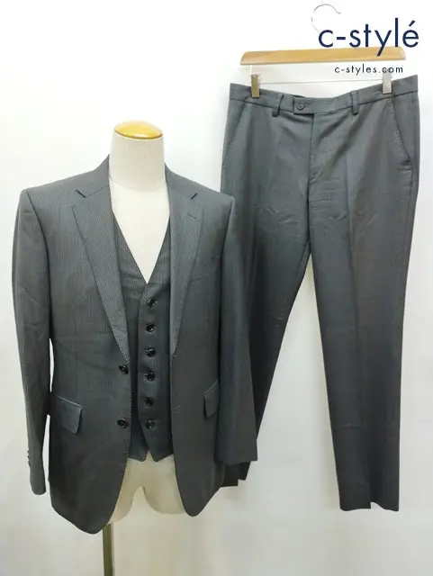 Paul Smith×ErmenegildoZegna ポールスミス×エルメネジルドゼニア スーツ L グレー 3ピース 2B