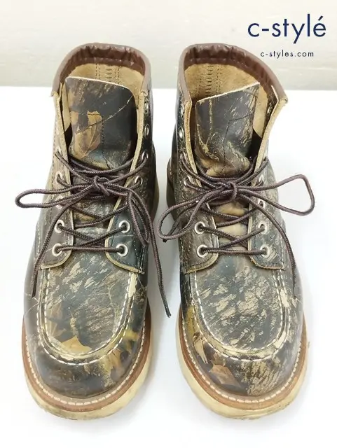 RED WING レッドウィング ブーツ 23cm ブラウン系 Classic Work MocToe 8884 カモフラージュ