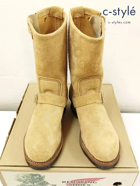 RED WING レッドウィング エンジニアブーツ 6・1/2 ベージュ系 Engineer Steel-Toe Stovepipe 9269