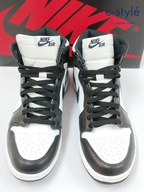 NIKE ナイキ スニーカー 28.5cm ブラック×ホワイト AIR JORDAN 1 RETRO HIGH OG 555088-010
