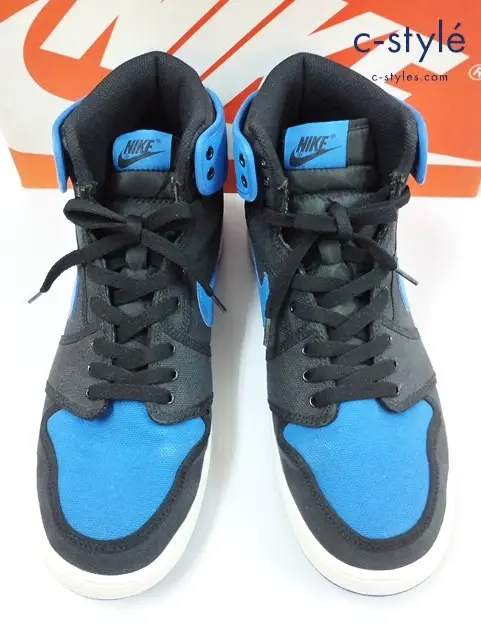NIKE ナイキ スニーカー 28.5cm ブラック×ブルー AIR JORDAN 1 KO HIGH OG 638471-007
