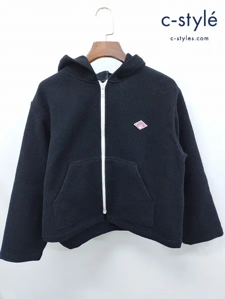 DANTON ダントン ジャケット 38 ブラック WOOL HOODED JACKET DT-A0537 WLP 日本製