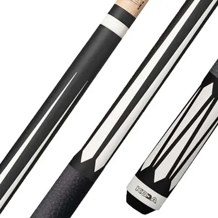 K2(ケーツー) ビリヤード キュー KL191 6ポイント ブラック＆ホワイト グラフィック プールキュー 11.75mm LDシャフト – KL191