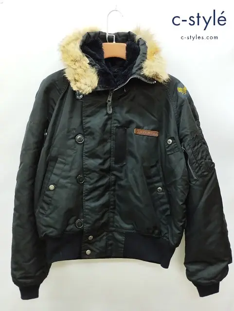 AVIREX アヴィレックス フライトジャケット L ブラック TYPE N-2B U.S. AIR FORCE