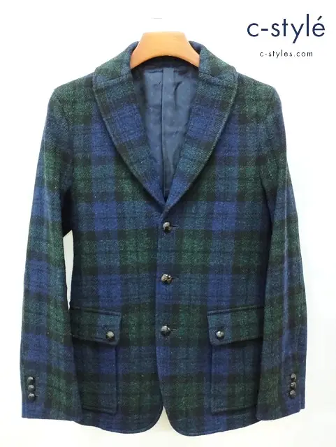 SENTINEL DECIDE×Harris Tweed センティネルディサイド×ハリスツイード ジャケット 46 ネイビー系