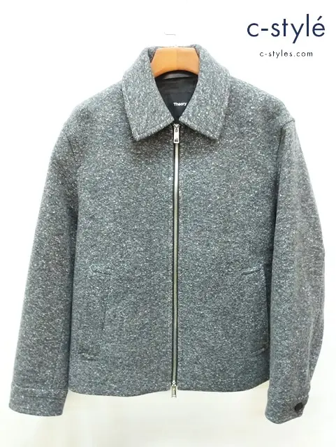 Theory セオリー ジャケット M グレー系 MILO BOUCLE SPECKLE 02-2409800-038-904