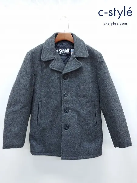 Schott ショット ピーコート 38 グレー USA製 736A
