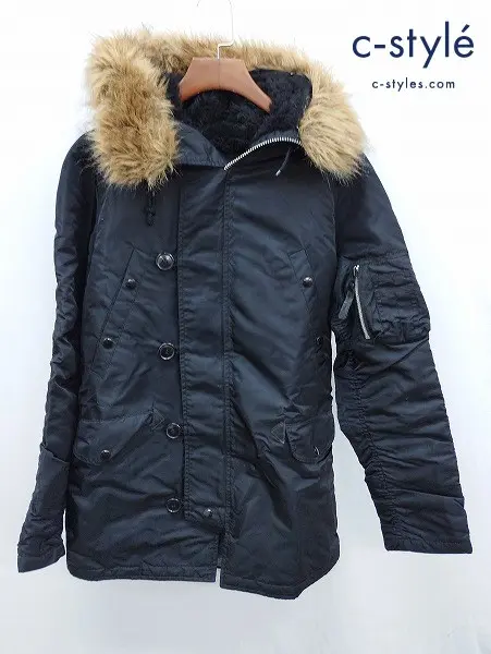 ALPHA INDUSTRIES アルファインダストリーズ フライトジャケット M ブラック N-3B 20094-001