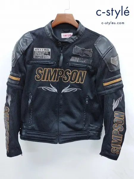 SIMPSON シンプソン メッシュジャケット LL ブラック SJ-8116SP-G