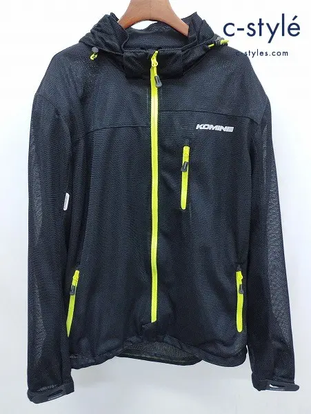 KOMINE コミネ プロテクトライディングメッシュパーカ 4XL ブラック JK-087 07-087