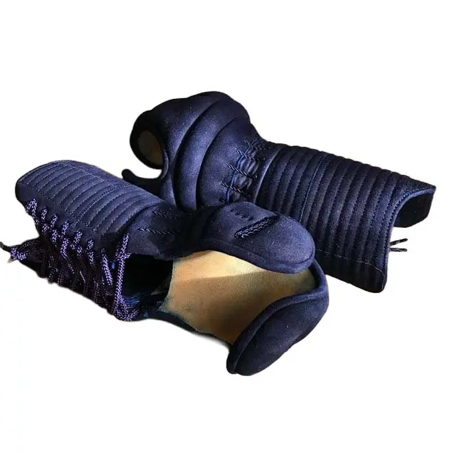 七星(ナナホシ) 剣道 籠手／甲手／小手 N-4甲手単品 8ｍｍミシン ～七星～ 紺革仕立特製剣道具 L