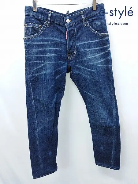 DSQUARED2 ディースクエアード デニムパンツ 42 インディゴ ボタンフライ CLASSIC KENNY JEAN S74LB1307