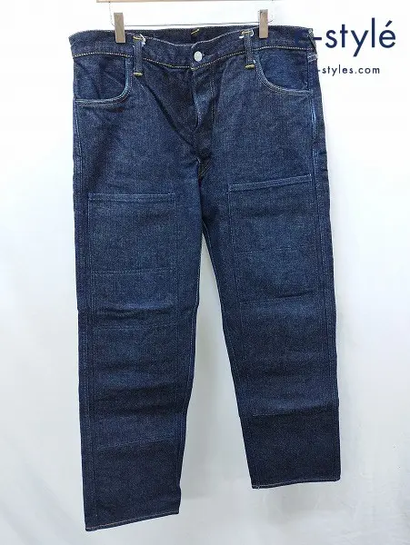 EVISU エヴィス デニムパンツ 38 インディゴ 綿100% 日本製 ボタンフライ 新恵美寿神頭 5613