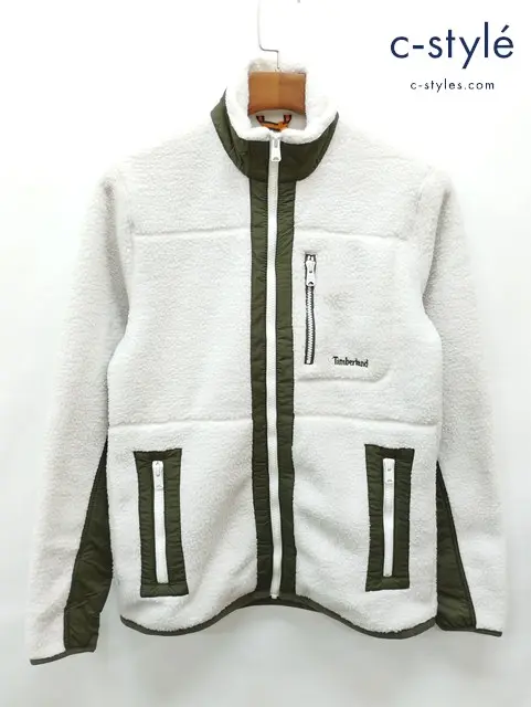 Timberland ティンバーランド フリースジャケット S ホワイト系 TB0A44BC