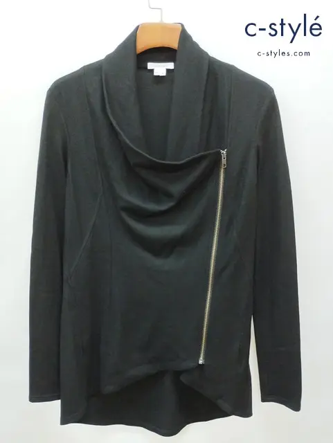 HELMUT LANG ヘルムートラング ニットジャケット M ブラック ウール100% USA製 16-5304010 レディース