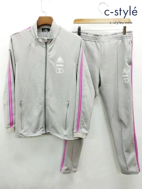 HYSTERIC GLAMOUR ヒステリックグラマー トラックジャケット パンツ M グレー 日本製 02192CJ01 02192CP01