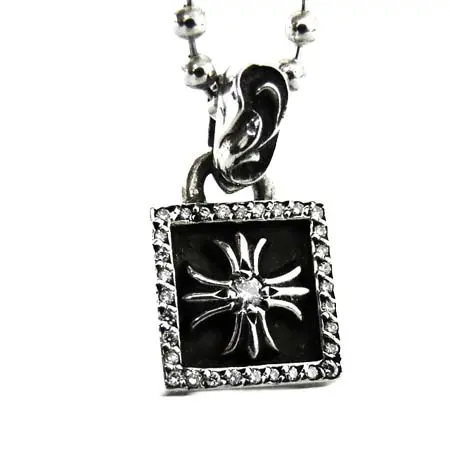 クロムハーツ(CHROME HEARTS) ネックレス フレームドCHプラスチャームwithパヴェダイヤモンド