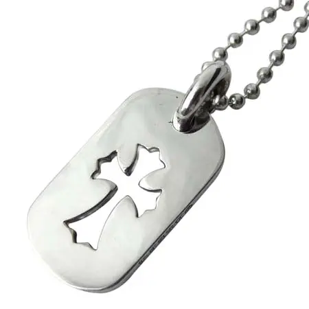 クロムハーツ(CHROME HEARTS) カットアウトクロスドッグタグ スモール