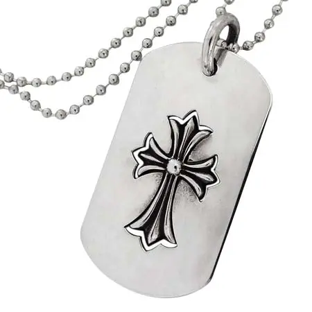 クロムハーツ(CHROME HEARTS) タイニーCHクロスカットアウトドッグタグ