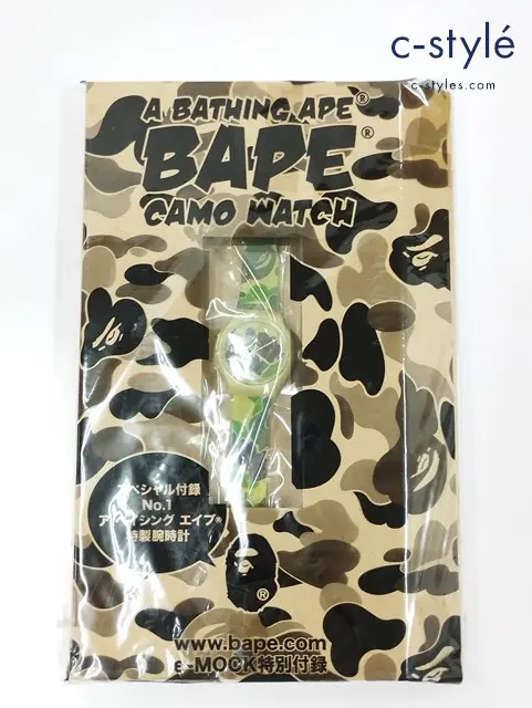 A BATHING APE アベイシングエイプ 腕時計 マルチカラー CAMO WATCH クオーツ