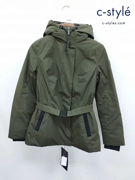 nobis ノビス ダウンコート S カーキ SHAW レディース