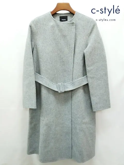 theory セオリー ノーカラーコート P グレー系 01-9309604-770-901 レディース