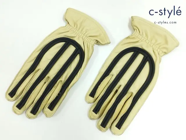 KADOYA カドヤ レザーグローブ L イエロー系 VMX GLOVE