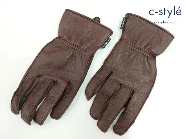 KADOYA カドヤ レザーグローブ L ブラウン系 ROAD STAR-MID