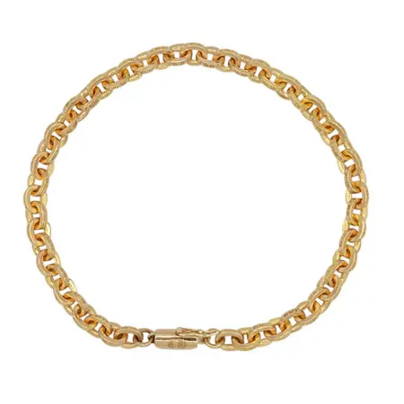 クロムハーツ(CHROME HEARTS) ブレスレット ペーパーチェーンブレスレット8インチ 22K