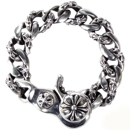 クロムハーツ(CHROME HEARTS) ブレスレット ファンシーチェーン クリップ ブレスレット