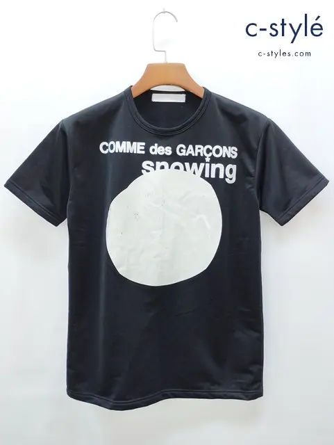 COMME des GARCONS PARFUMS コムデギャルソンパルファム Tシャツ ブラック SNOWING