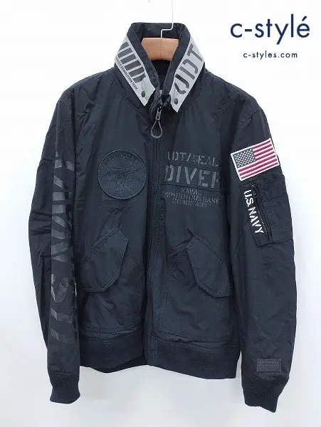 AVIREX アヴィレックス TYPE CWU JACKET ミリタリージャケット L ブラック