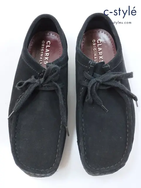 CLARKS クラークス Wallabee ブーツ 25.5cm ブラック 21621