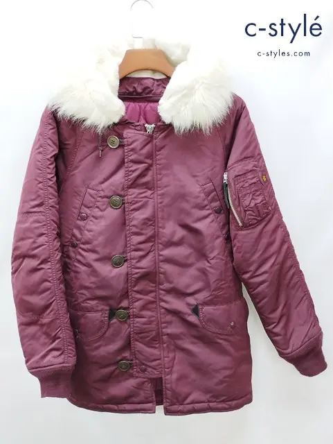ALPHA INDUSTRIES アルファインダストリーズ フライトジャケット M ボルドー系 N-3B TA1080-8031