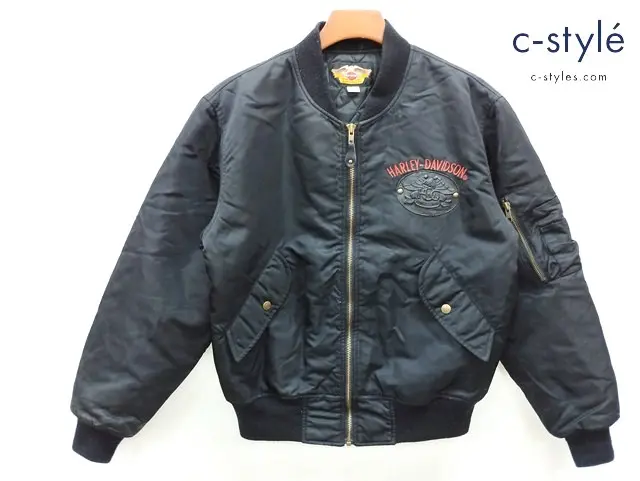 HARLEY DAVIDSON ハーレーダビッドソン フライトジャケット L ブラック HG002-9602DC