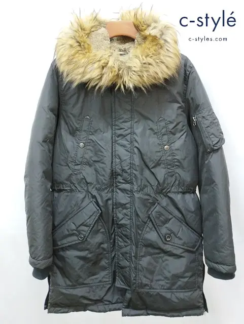 DIESEL ディーゼル ダウンコート L ブラック N-3B
