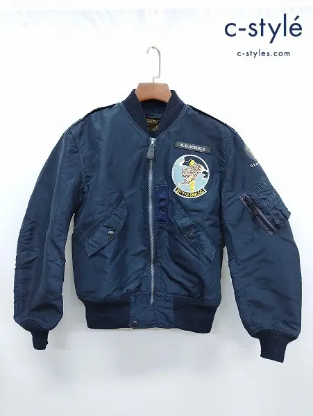 BUZZ RICKSON’S バズリクソンズ フライトジャケット 38 ネイビー L-2A BR10801