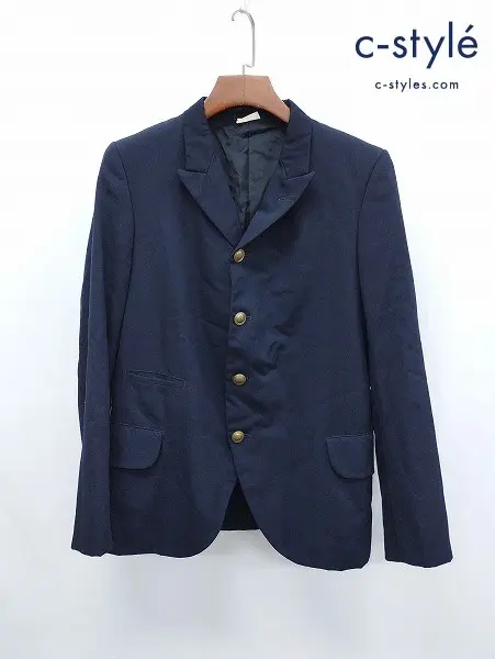 COMME des GARCONS HOMME PLUS コムデギャルソンオムプリュス ブレザー XS ネイビー 12AW 4B PO-J084