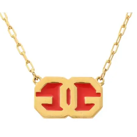 ジバンシィ(GIVENCHY) ヴィンテージ ロゴプレートネックレス