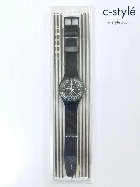 Swatch スウォッチ 腕時計 ブラック BLACK FRIDAY SCB100 クロノグラフ クォーツ