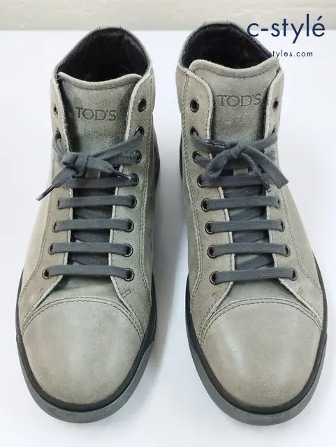 TOD’S トッズ ハイカットスニーカー 7・1/2 グレー系